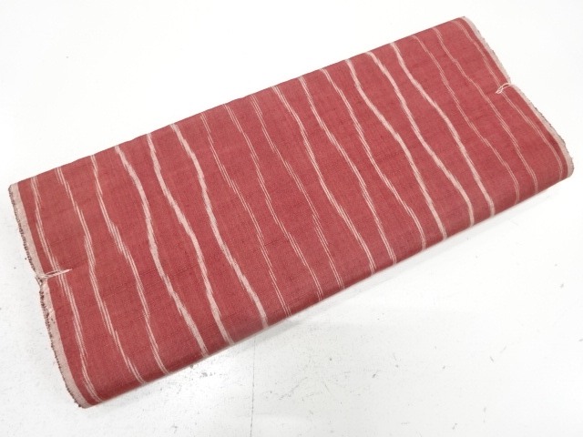 JAPANESE KIMONO / ANTIQUE ARAIHARI FOR KIMONO / SILK / TSUMUGI / WOVEN TATEWAKU PATTERN